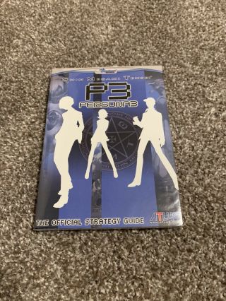 Shin Megami Tensei Persona 3 P3 Official Strategy Guide Double Jump Book Rare