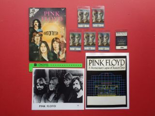 Pink Floyd,  Promo Photo,  6 Backstage Passes,  Comic Book,  Door Sign,  Rare Originals