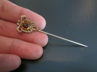 Antique Victorain Art Nouveau Stick Pin Brooch