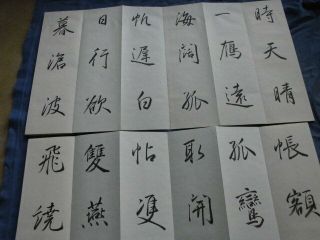 Japanese Hand Written Book Japanese Calligraphy Exercises Set 2 B Showa