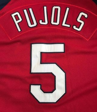 Nike Albert Pujols St.  Louis Cardinals Authentic Game Jersey All Sewn Large Rare