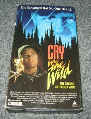 Cry In The Wild The Taking Of Peggy Ann Vhs 1993 Rare Oop Kidnapping Rescue Film