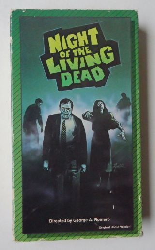 Night Of The Living Dead - Rare Troy Video 1988 Release Vhs Zombie Htf Romero