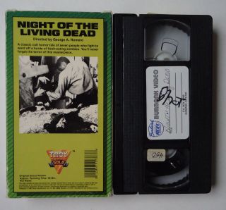 NIGHT OF THE LIVING DEAD - Rare Troy Video 1988 Release VHS Zombie HTF Romero 2