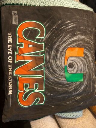 Rare Vintage University Of Miami Hurricanes Eye Of The Storm Official Product