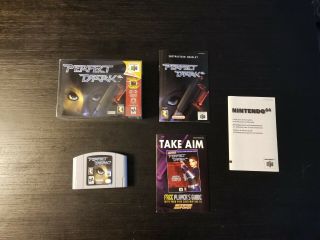 N64 Perfect Dark With Manuals