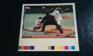 George Brett Royals Color Code Proof 1994 Topps Pre Production Sample Rare