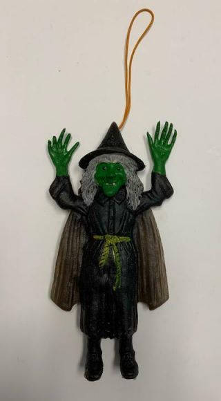 Vintage 1975 Ben Cooper Rubber Jiggler Old Witch Figure Rare