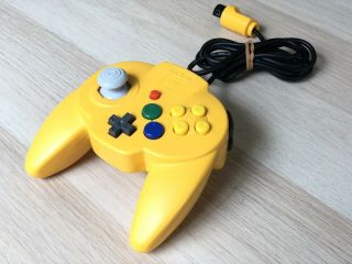 Horipad Nintendo 64 Controller (n64) Hori Pad Yellow - Rare Japan Firm Stk