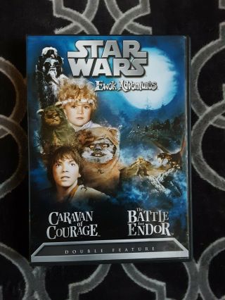 Star Wars Ewok Adventures Dvd Rare Oop Caravan Of Courage/the Battle For Endor