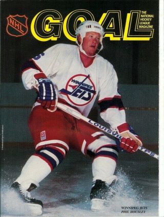 Dec.  18,  1990 Pittsburgh Penguins Vs Winnipeg Jets Game Program Vintage Rare