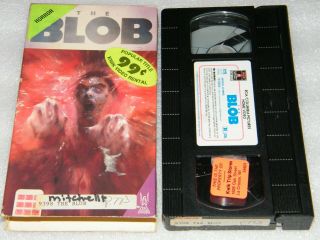 Rare Vhs Tape Vintage 1988 The Blob Science Fiction Horror Oop Movie Kev Dillon