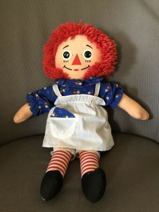 Vintage 1996 Hasbro Raggedy Ann By Johnny Gruelle The Doll With A Heart