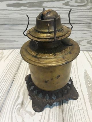 Antique Eagle Kerosene Lamp Brass Bottom in 2