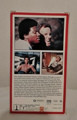 RARE VINTAGE - Brian ' s Song (VHS,  1971) James Caan Billy Dee Williams 2