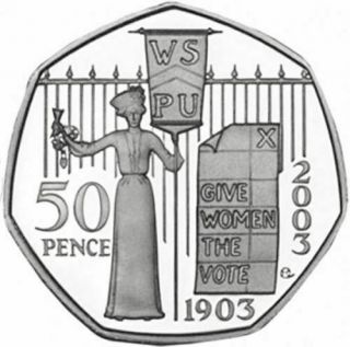Rare Suffragette 50p 2nd Rarest Coin After Kew Garden.  Great British Coin Hunt