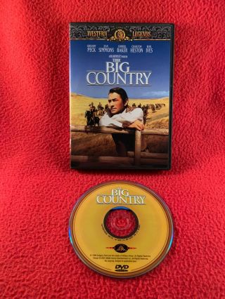 The Big Country Dvd Gregory Peck 1958 William Wyler Western Rare Region 1 Usa