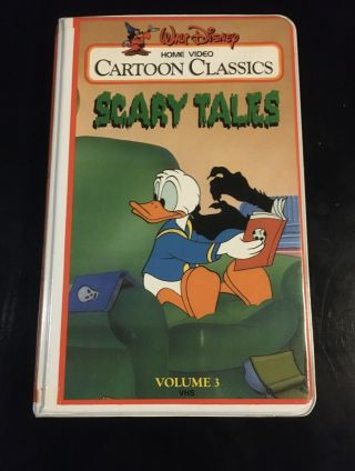 Walt Disney Cartoon Classics Scary Tales Volume 3 Vhs Rare Vintage Cult Family