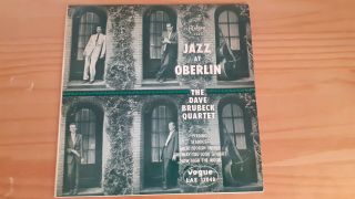 Dave Brubeck Quartet - Jazz At Oberlin 1953 Lp - Rare Vogue Pressing