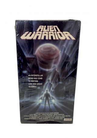 Alien Warrior VHS Rare Cult Sci - Fi Action Avid Video Plastic Still On Cover 2