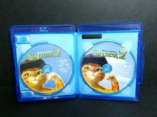 Shrek 2 (Blu - ray,  DVD,  2015) w/ OOP Rare Family Icons Slipcover.  Mike Myers 3