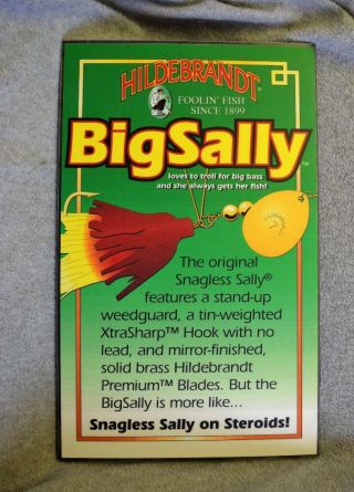 Vintage Old Stock Hildebrandt Big Sally Snagless Table Top Stand - Up Poster