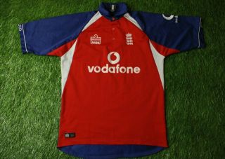 England National Team Cricket Rare Shirt Jersey Trikot Admiral Size Xl