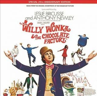 Rare 1971 Gene Wilder Ost Cd: " Willy Wonka&chocolate Factory " 25th Ann - Ships