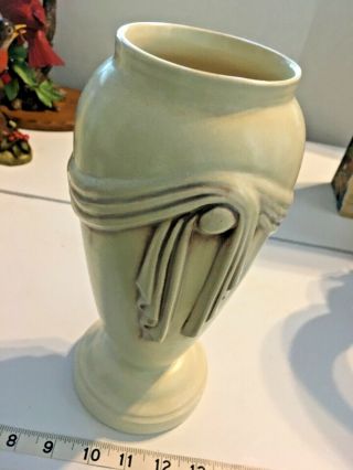 Antique Red Wing Grecian Style Art Deco Elegant Vase 839 Rare Find Sku 034 - 065