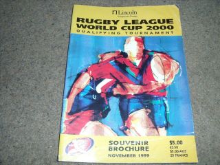 Rare Rugby League World Cup Qualifying Tournament November 1999 Orlando & France