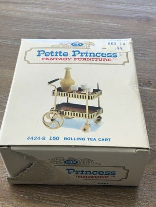 Vintage Ideal Petite Princess Fantasy Furniture Rolling Tea Cart 4424 - 8 150 2