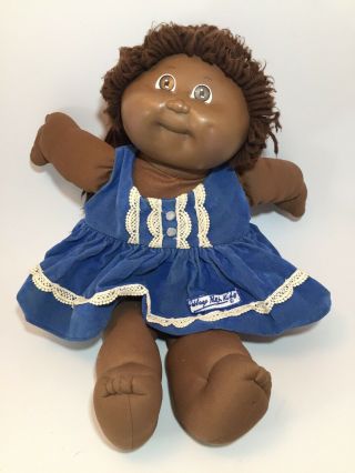 Vintage African American Black Cabbage Patch Doll Coleco Cpk Girl 1978 - 1982