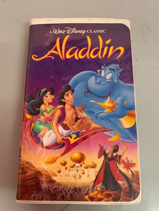 Aladdin (vhs,  1993) Oop Rare Diamond Edition Walt Disney Classics