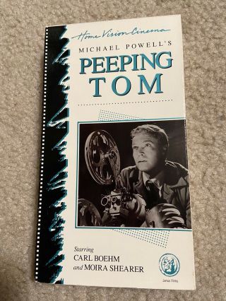 Rare Peeping Tom Movie (vhs) Tape Vintage Horror Movie Michael Powell 1960