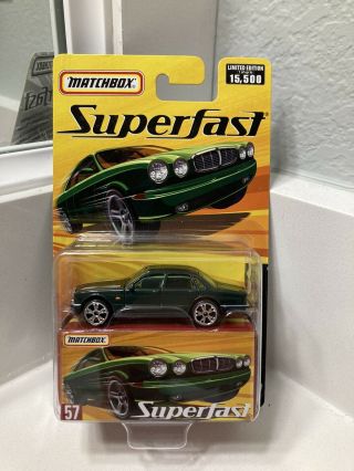 Matchbox Superfast 57 Green Jaguar Xj6 Limited To 15,  500 Rare