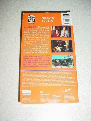 RARE SHINING TIME STATION VHS BILLYS PARTY THE CLASSIC 2