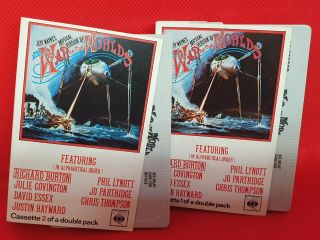 Soundtrack - War Of The Worlds (double Tape) (1978) Cassette Rare (vg, )