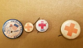 Antique American Red Cross Pins 1921 Random Selection