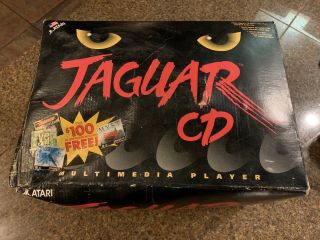 Atari Jaguar Cd Console Box Only Rare Water Damage