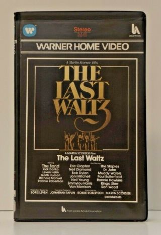 The Last Waltz Rare Uk Pal Promo Vhs Clamshell Martin Scorsese The Band 1978