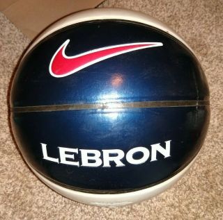 Rare Red/white/blue Lebron James Nike Full Size Size 7 Basketball,  ?vintage?