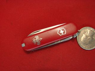 victorinox SWISS ARMY KNIFE - CLASSIC SD RARE BOY SCOUT INLAY TR 3