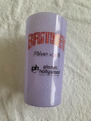 Britney Spears Piece Of Me Planet Hollywood Las Vegas Residency Rare Bubbles Cup