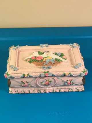 Heritage House Porcelain Music Box Yesterday Tune By The Beatles 8 " X5 " Rare Euc