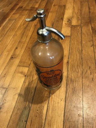 Vintage Rare Sparkling Soda Orange Crush Bottling Company Seltzer Bottle