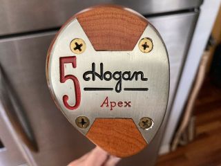 Ben Hogan Apex Persimmon 5 Wood Collectible Rare Golf Club
