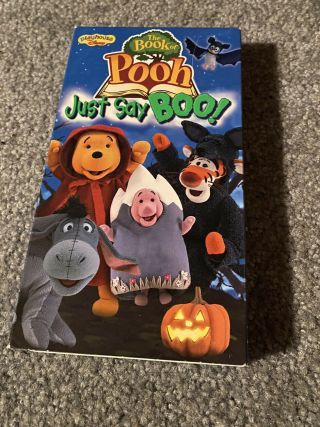 The Book Of Pooh: Just Say Boo (rare Oop 2002 Vhs)