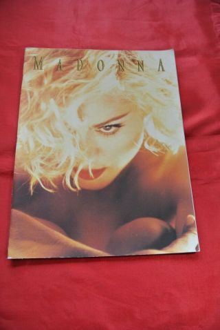 Rare Madonna 1990 Blond Ambition World Tour 16x12 Program A Must Have