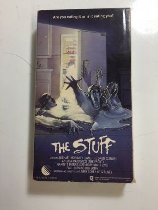 The Stuff 1985 Vhs Horror Cult Movie Rare