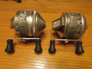2 Zebco 33 Classic Push Button Casting Reel Made In U.  S.  A.